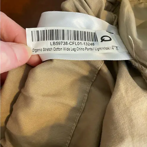 Quince Organic Stretch Cotton Wide Leg Chino Pants size 4 nwot normcore minimal
