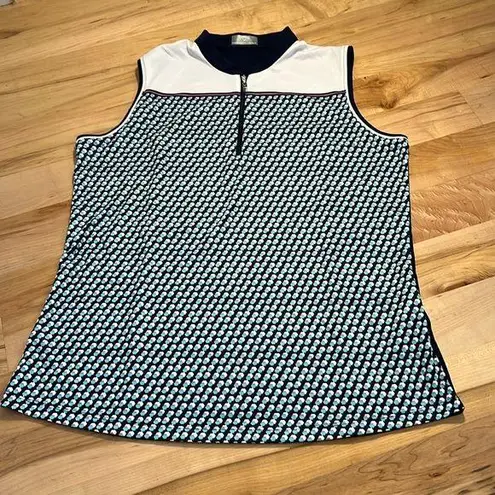 Callaway Women’s Opti-Dri 1/4 Zip Golf Athletic Sleeveless Top XL