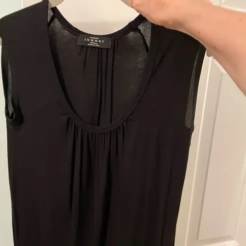 🔵 Women’s Black sleeveless tunic top size Small