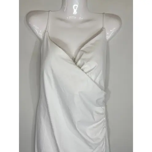 Halara Softlyzero Airy Crossover Ruched Lace Up Bodycon Dress UPF50+ XL NWT