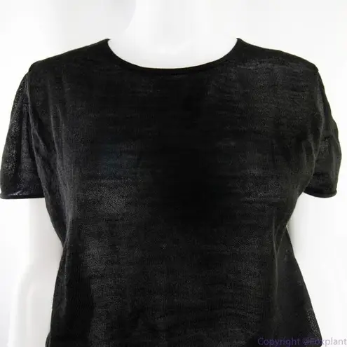 Line and Dot NEW wool blend black short sleeves sweater top, size M.