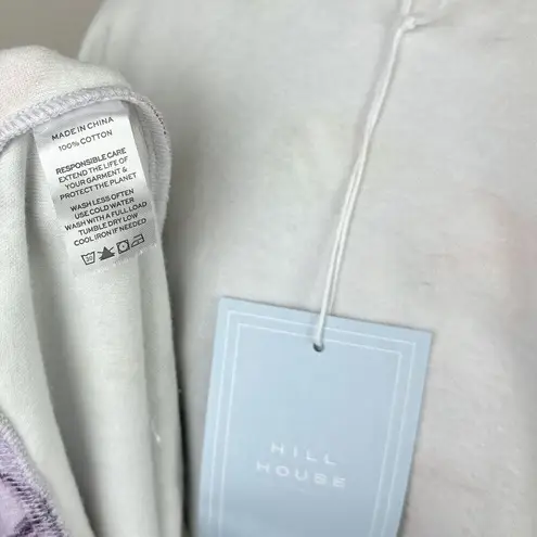 Hill House Allie Zip Up Hoodie Sweatshirt Sea Creatures Terry Purple Small NWT