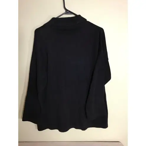 Joan Vass Joan Vaas Women Vtg Sweater Sz. 2/Large Black EUC Button Front Cardigan Classic