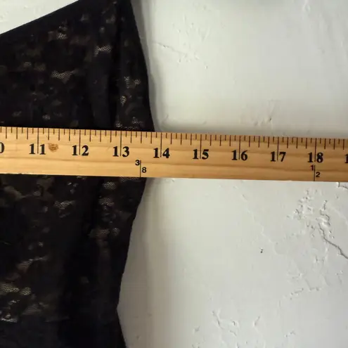 Y2K Cookie Cami Black Lace Sheer Whimsigoth Lingerie Tank Top Large