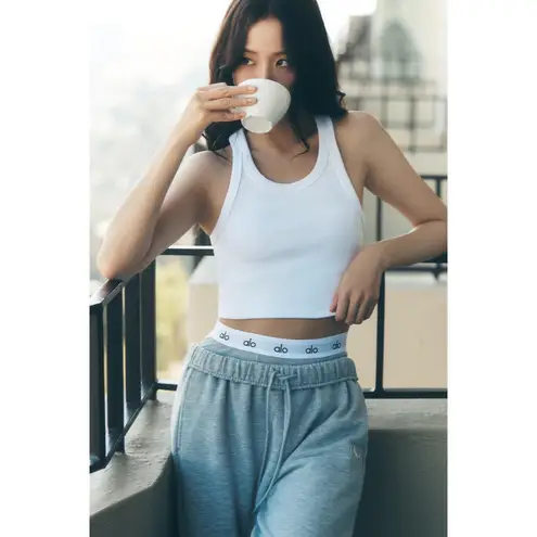 Alo Yoga Goddess Ribbed Go-To Tank White XS