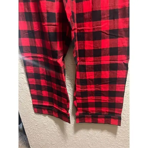 Wondershop At Target Red And Black Plaid Pajama Set Woman’s 2X NEW Size XXL - Image 9