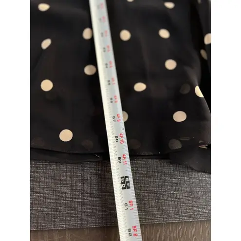 Chetta B Vintage 90s hetta B Maxi Dress Sz 12 100% Silk Polka Dot Black White Sleeveless