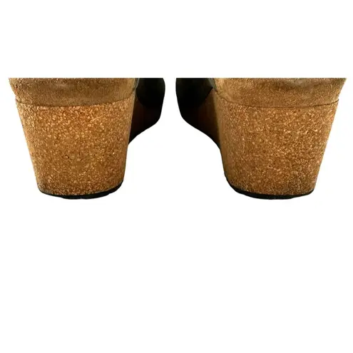 Birkenstock Papillo Namica Wedge Heel Slide in Gold Leather Size 42