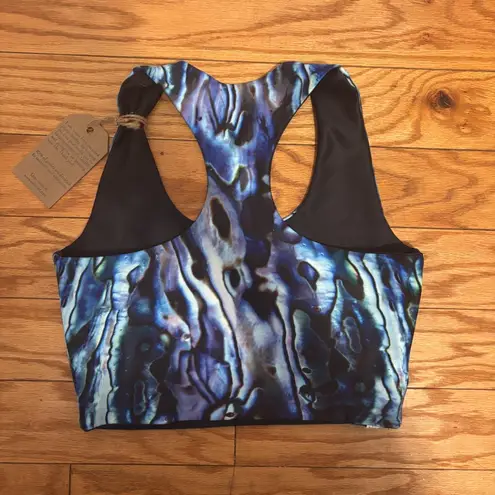 Waterlust Abalone Restoration Reversible Top Women XS/S Blue Ocean Print UPF 50+