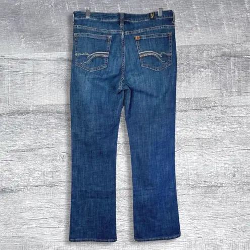 Aura Wrangler Bootcut Jean 8 Short (31X28) Mid Rise Instantly Slimming Stretch