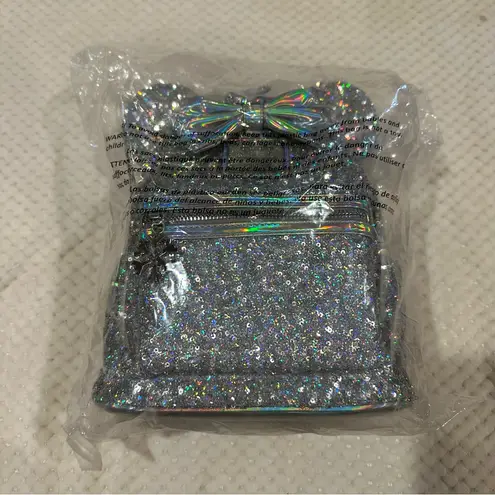 Lounge Fly NWT disney holographic silver sequin minnie mouse backpack