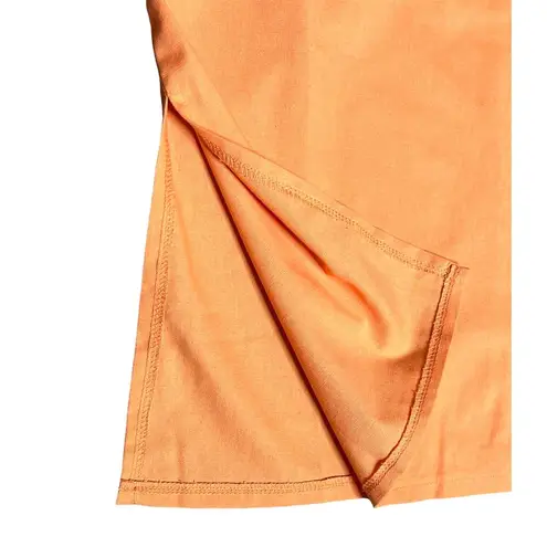 Orange RACHEAL DRESS Size Small Double Split Side Pockets Sleeveless Zip Lined