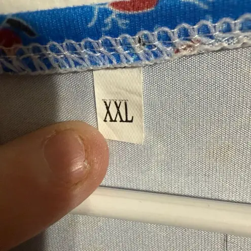 Womens XXL floral print 3/4 sleeve blouse  Size 2X