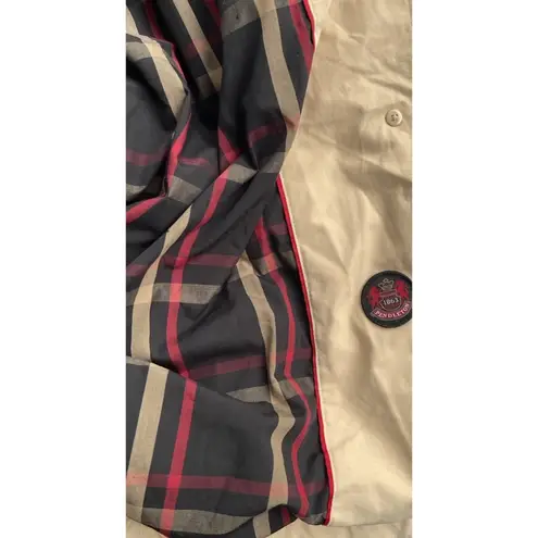 Pendleton Vintage Women’s Size XL Khaki Brown Long Trench Pea Coat Belt Strap