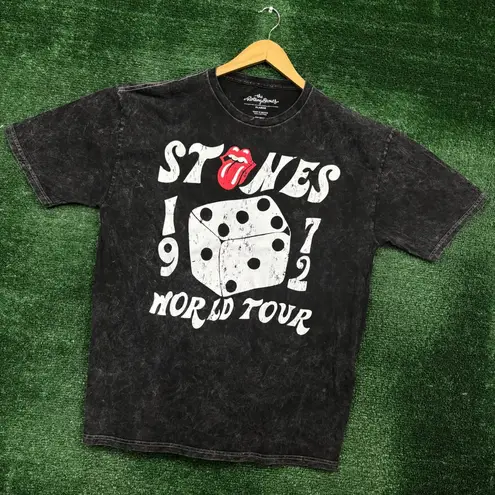 The Rolling Stones World Tour 1972 Rock Band Mineral Wash T-Shirt Size Extra Large