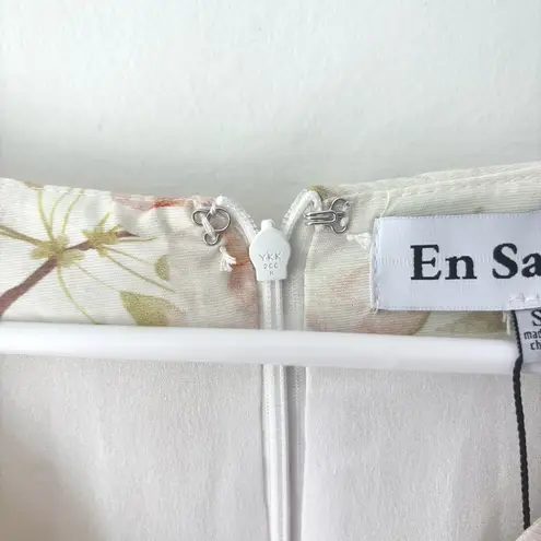 En Saison Callie Mini Dress Floral Puff Sleeve Babydoll Cottagecore Feminine White