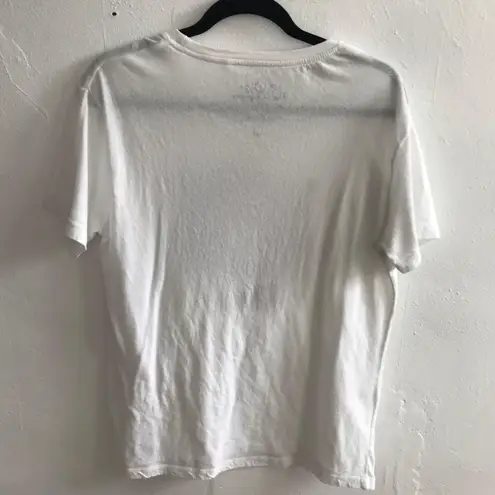Auburn Patchwork White Tee Sz L Size L