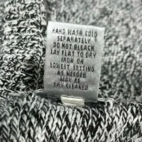 Chicos Women’s Gray Black Speckled 100% Linen Casual Pull Over Hoody 2