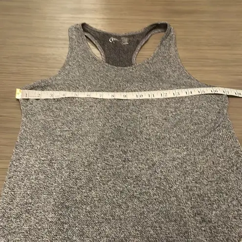 Zyia Active Heather Gray Sleeveless Scoop Neck Racerback Tank Top Size L Size L