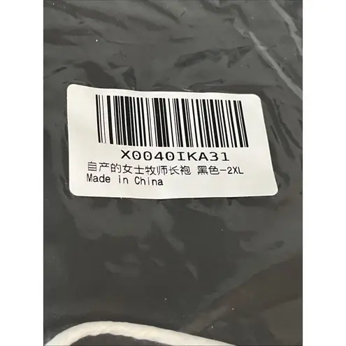 Priest Robe Cassock Clergy Roman Adult 2XL Liturgical Vestment Preacher Altar Black Size 2X