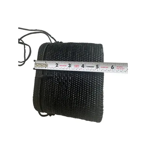 TLC Black Straw Woven Summer Crossbody Picnic Bag