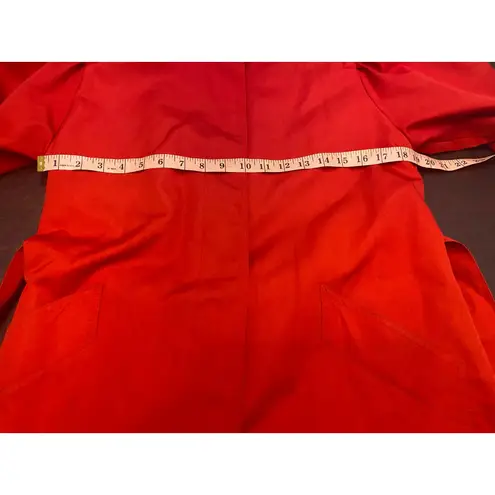 Vintage Misty Harbor Red Trench Coat Womens Size 8 Regular USA ILGWU Union Label