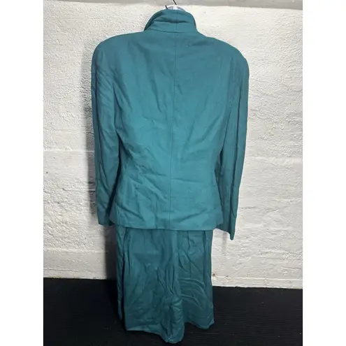 E.R.GERDARD for RELYN women’s teal suit Size 10 Blue