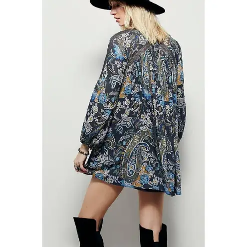 Free People Rain or Shine Mini Dress in Multicolor Size Medium