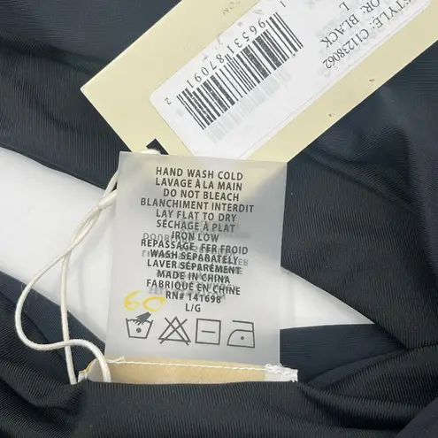 Ramy Brook Nyomi Swimsuit Size Large Flower One Piece Black Cutout NWT Swim