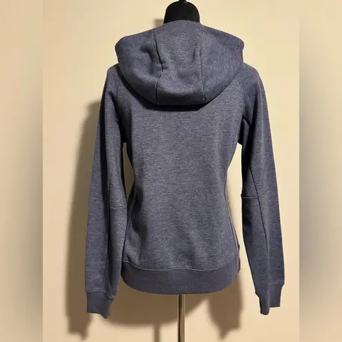 EUC Clique Navy and White Corona Light Custom Fleece Zip Hoodie size small Blue