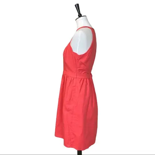 Market & Spruce NEW Halter Dress Linen Coral Linen Cotton Women's Size Medium