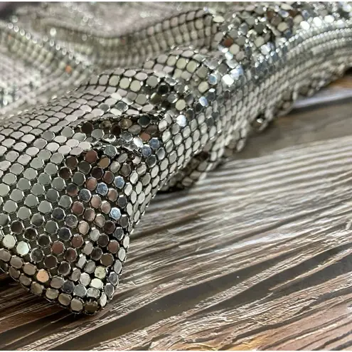 Whiting & Davis Mesh Bag. Silver Mesh Purse Vintage Gorgeous Crossbody