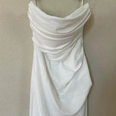 House Of CB  ‘Esmee’ Ivory Draped Strapless Bridal Gown Wedding Dress NWOT SIZE S