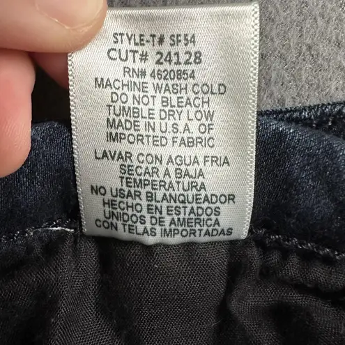 Just Black Jeans Womens 32 Flare Bootcut Stretch Denim Made in USA Classic Blue