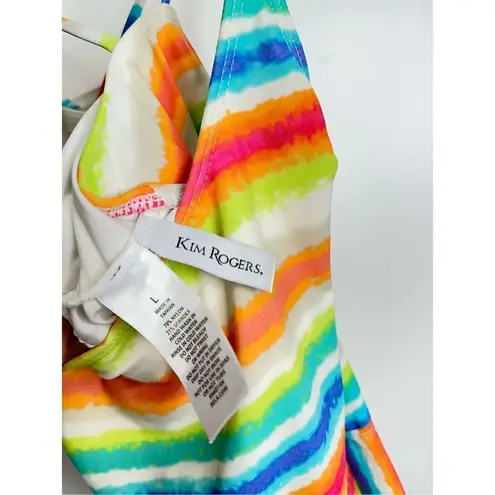 kim rogers  Swimwear Womens Tankini Multicolor Adjustable Strap Size Large