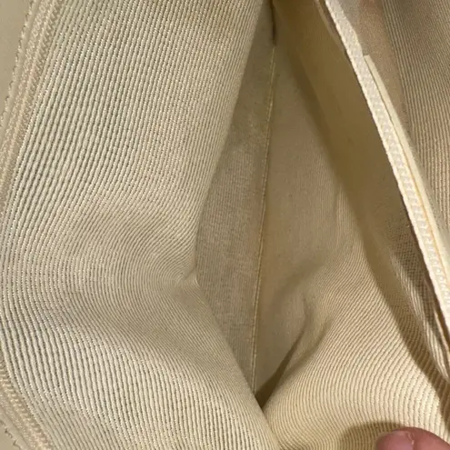 Salvatore Ferragamo Ferragamo White Leather & Pink Gancini Satchel, Vintage