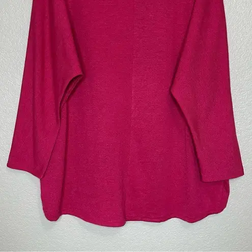 Zanzea NWT Pink Textured High-Low Dolman Sleeves Sweater