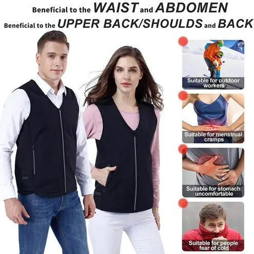 Unisex RTNX heated vest Black Size L