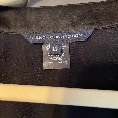 French Connection Satin Vintage Empire waist/ Tie back Dress. Maxi length