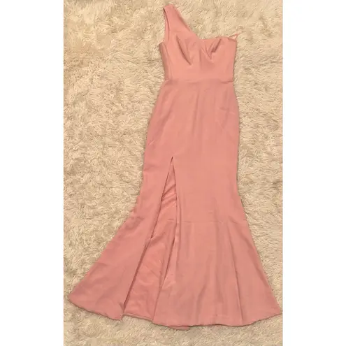 Dress the Population NEW Magdalynn Asymmetric One Shoulder Mermaid Gown Sz XS