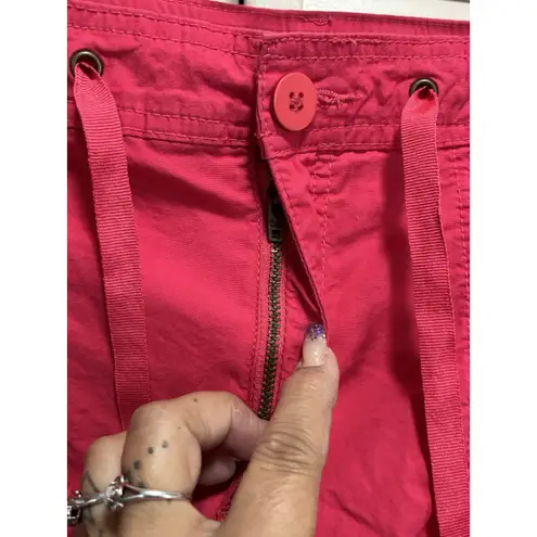 White Stag Hot Pink Skort Size 16 Pockets Zip/Tie High Rise