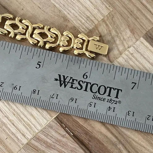 Wittnauer Longines Ladies Watch Rare Crystal Embellishments Gold Weave Bracelet