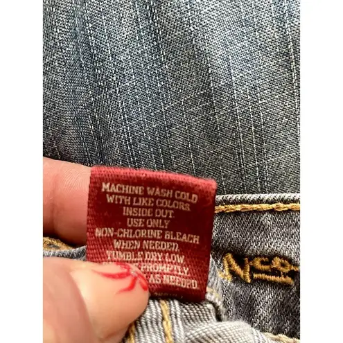 Arizona Super Skinny Gray Distressed Denim Jeans 3 Juniors womens stretch low