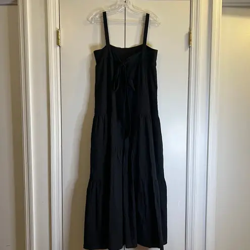 Jenni Kayne maxi summer black sleeveless dress cotton size S