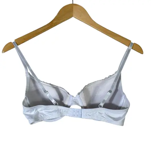 Kathy Ireland Intimates Lace Underwire Bra Womens 34C White Romantic