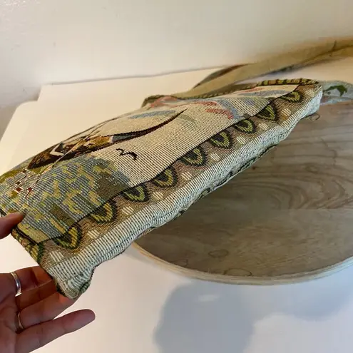 Venezia Italy Lightweight Tapestry Tote Farmers Market Bag Green