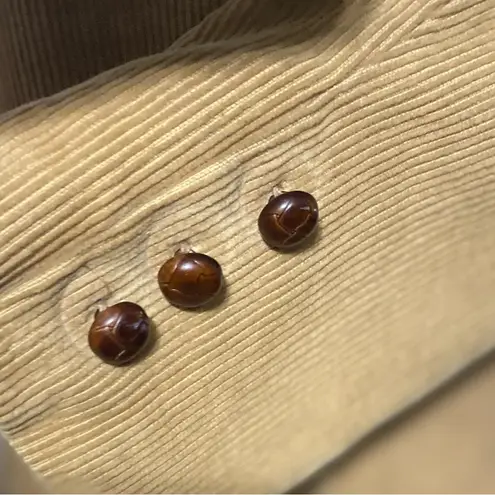 Vintage Adoria 100% Cotton Chic Tan Corduroy Blazer Size 8