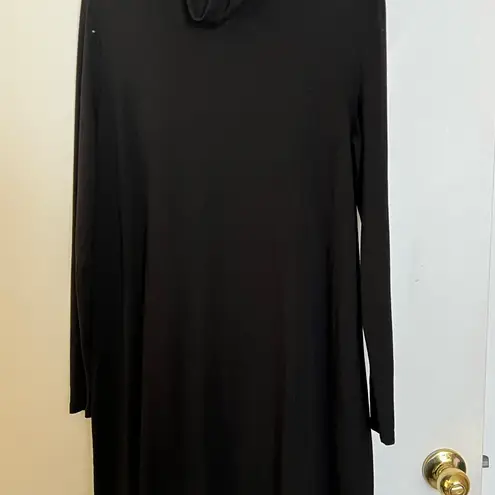 VILA Long Sleeve Turtleneck Black Dress Size M L