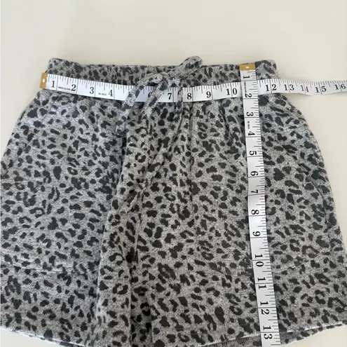 NWT Anthropologie Leopard Print Women's Shorts Black Size XS