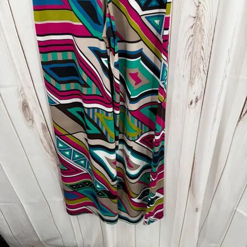 Pretty Young Thing Women’s Small Patterned Wide Leg Stretchy Pants Y2K 2000s Vin